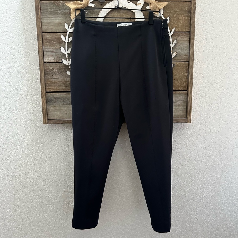 MM Lafleur Black Women’s slim Dress Ponte‎ stretch Pants size 12